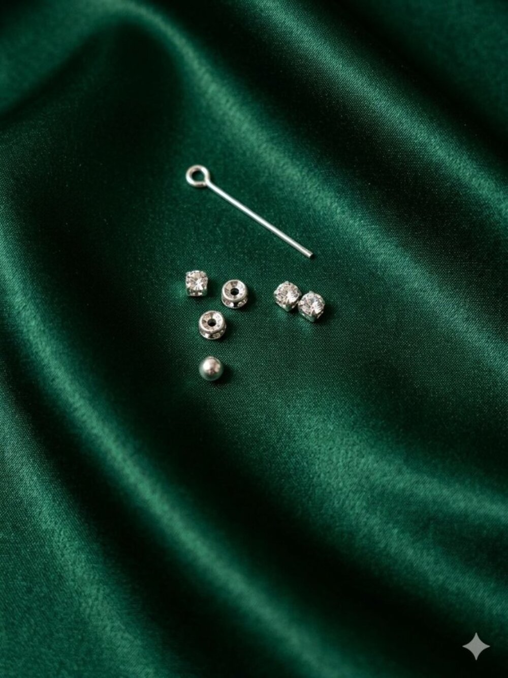 925 Sterling Silver Interchangeable Modular Add On Pendant CZ Tiny Tube Beads Bu - Picture 5 of 6